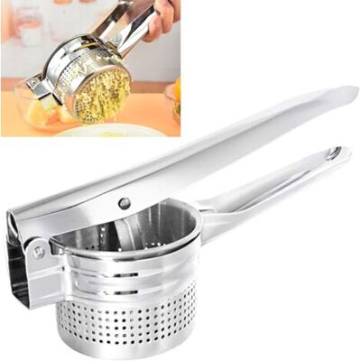 OEM Royaluxe-presse Purée En Acier Inoxydable Pilon À Pommes De Terre - 1 Pièce, Robuste Ecrase Presse Puree Grand Pilon, Agrumes Manuel Coupe Frites Presse Purée, Ustensile Cuisine Pour Réduire Les - Publicité OEM Royaluxe-presse Purée En Acier Inoxydable Pilon À Pommes De Terre - 1 Pièce, Robuste Ecrase Presse Puree Grand Pilon, Agrumes Manuel Coupe Frites Presse Purée, Ustensile Cuisine Pour Réduire Les - Publicité