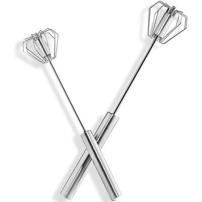 FOGSHIELD Lntyq 2 Fouets Rotatifs, Mélangeur À Main, Mélangeur Rotatif En Acier Inoxydable, Ustensiles De Cuisine Semi-automatiques, Argent, 31.26.5cm - Publicité FOGSHIELD Lntyq 2 Fouets Rotatifs, Mélangeur À Main, Mélangeur Rotatif En Acier Inoxydable, Ustensiles De Cuisine Semi-automatiques, Argent, 31.26.5cm - Publicité