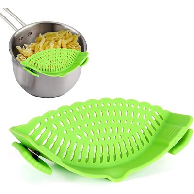 GRASSLIN 1 Passoire À Clipser, Silicone Sans Bpa, Taille Universelle, Pour Casserole Poêle Bol, Cuisine Camping - Publicité GRASSLIN 1 Passoire À Clipser, Silicone Sans Bpa, Taille Universelle, Pour Casserole Poêle Bol, Cuisine Camping - Publicité