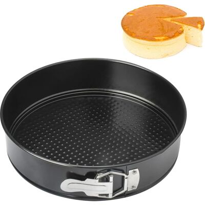 GRASSLIN 1 Pièce Moule À Charnière, Rond 28 Cm, Acier Au Carbone, Antiadhésif, Fond Amovible, Pour Pâtisserie - Publicité GRASSLIN 1 Pièce Moule À Charnière, Rond 28 Cm, Acier Au Carbone, Antiadhésif, Fond Amovible, Pour Pâtisserie - Publicité