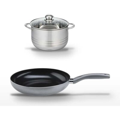 Lot Poêle 28cm Et Faitout 24cm Elo Ducato Sans Pfas - Publicité Lot Poêle 28cm Et Faitout 24cm Elo Ducato Sans Pfas - Publicité