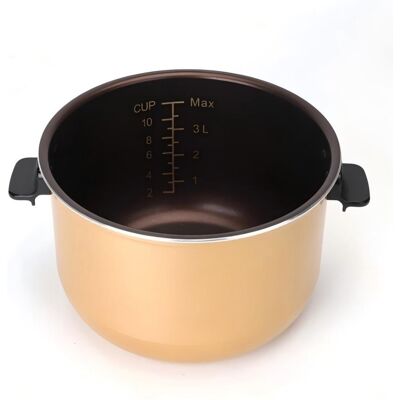 OEM Cuve Intérieure Pour Autocuiseur Aigostar 5l, Revêtement Antiadhésif, Accessoire De Rechange Avec Poignées Anti-brûlures. Publicité OEM Cuve Intérieure Pour Autocuiseur Aigostar 5l, Revêtement Antiadhésif, Accessoire De Rechange Avec Poignées Anti-brûlures. Publicité