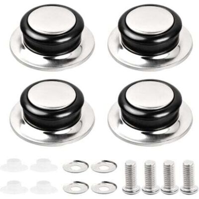 OEM 4 Pcs Poignée De Couvercle De Casserole Poignée De Couvercle En Verre Couvercle De Casserole En Acier Inoxydable Ouchons Poignées Poignées Universelles De Couvercles De Casserole - Publicité OEM 4 Pcs Poignée De Couvercle De Casserole Poignée De Couvercle En Verre Couvercle De Casserole En Acier Inoxydable Ouchons Poignées Poignées Universelles De Couvercles De Casserole - Publicité
