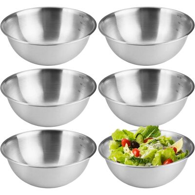 GRASSLIN 6 Cul De Poule, Acier Inoxydable 304, Bord Anti-goutte, Empilable, Diamètre 17 Cm, Cuisine, Pâtisserie - Publicité GRASSLIN 6 Cul De Poule, Acier Inoxydable 304, Bord Anti-goutte, Empilable, Diamètre 17 Cm, Cuisine, Pâtisserie - Publicité