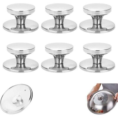 OEM 6 Pièces Bouton De Couvercle, Ensemble De Boutons Couvercle Casserole Bouton De Wok Poignée Du Couvercle Remplacement Acier Inox, Pour Bouilloires, Poêles À Frire, Poêles À Frire-dou - Publicité OEM 6 Pièces Bouton De Couvercle, Ensemble De Boutons Couvercle Casserole Bouton De Wok Poignée Du Couvercle Remplacement Acier Inox, Pour Bouilloires, Poêles À Frire, Poêles À Frire-dou - Publicité