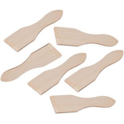 GRASSLIN 6 Spatules En Bois, Raclettes Cuisine, Ustensiles Cuisson, Pour Poêle Et Casserole - Publicité GRASSLIN 6 Spatules En Bois, Raclettes Cuisine, Ustensiles Cuisson, Pour Poêle Et Casserole - Publicité