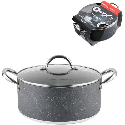 OEM Casserole Florina Onyx 24 Cm 4,8 L À Induction - Publicité OEM Casserole Florina Onyx 24 Cm 4,8 L À Induction - Publicité