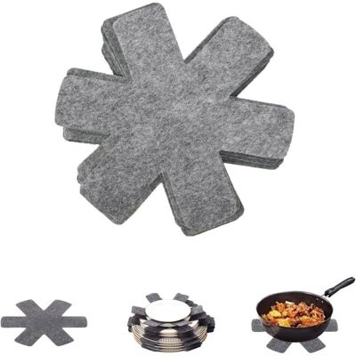 OEM Lot De 10 Protège-poêles En Feutre (26 Cm) – Dessous De Plat Antidérapants Pour Poêles Tefal/wmf/elo – Ustensiles De Cuisine Pour Protéger Les Meubles Et Prolonger La Durée De Vie De La Poêle - Publicité OEM Lot De 10 Protège-poêles En Feutre (26 Cm) – Dessous De Plat Antidérapants Pour Poêles Tefal/wmf/elo – Ustensiles De Cuisine Pour Protéger Les Meubles Et Prolonger La Durée De Vie De La Poêle - Publicité