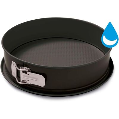 GRASSLIN 1 Moule À Charnière Ø 28 Cm, Acier Antiadhésif, Fond Anti-goutte, Noir, Pour Pâtisserie Maison - Publicité GRASSLIN 1 Moule À Charnière Ø 28 Cm, Acier Antiadhésif, Fond Anti-goutte, Noir, Pour Pâtisserie Maison - Publicité