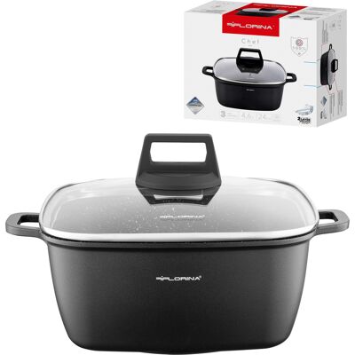 OEM Marmite En Aluminium Florina Chef 24 X 24 X 10,5 Cm 4,6 L - Publicité OEM Marmite En Aluminium Florina Chef 24 X 24 X 10,5 Cm 4,6 L - Publicité