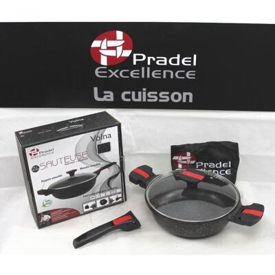 Sauteuse 24 Cm - Pradel Excellence - Volna - Anti-adhésif - Tous Feux - Manche Amovible - Publicité Sauteuse 24 Cm - Pradel Excellence - Volna - Anti-adhésif - Tous Feux - Manche Amovible - Publicité