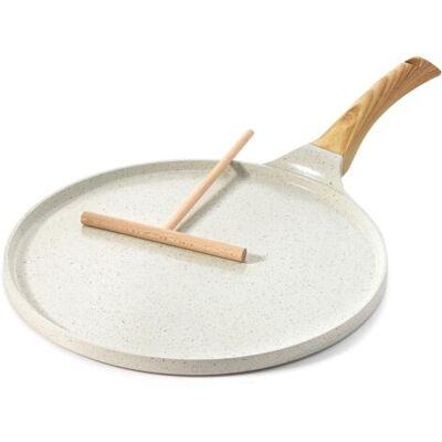 OEM Poêle À Crêpes - Revêtement Céramique Naturelle - Diamètre 30 Cm - Compatible Induction - 1 Pièce - Publicité OEM Poêle À Crêpes - Revêtement Céramique Naturelle - Diamètre 30 Cm - Compatible Induction - 1 Pièce - Publicité