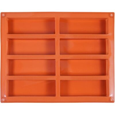 GRASSLIN 1 Moule À Barres En Silicone, 8 Cavités Rectangulaires, Flexible Et Antiadhésif, Pour Granola Et Chocolat, Cuisson Maison - Publicité GRASSLIN 1 Moule À Barres En Silicone, 8 Cavités Rectangulaires, Flexible Et Antiadhésif, Pour Granola Et Chocolat, Cuisson Maison - Publicité
