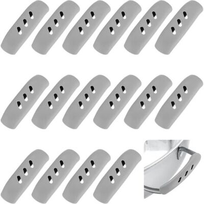 OEM Royaluxe-16 Pcs Poignées De Casserole En Silicone, Supports De Poignée De Casserole, Couvercles De Casserole En Silicone, Poignée En Silicone Résistant À Chaleur Pour Cocottes Poêles À Frire, Gris/7,3 - Publicité OEM Royaluxe-16 Pcs Poignées De Casserole En Silicone, Supports De Poignée De Casserole, Couvercles De Casserole En Silicone, Poignée En Silicone Résistant À Chaleur Pour Cocottes Poêles À Frire, Gris/7,3 - Publicité