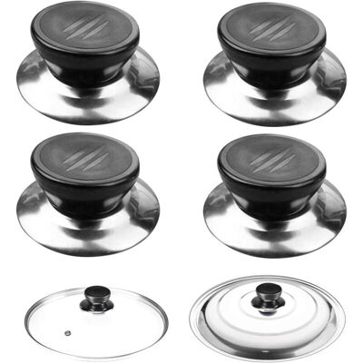 OEM Bouton De Couvercle,4 Pièces Poignée Couvercle Poele, Bouton Couvercle Casserole Housses, Poignée Couvercle Casserole Convient Aux Bouilloires Poêles Couvercles D'Ustensiles De Cuisine - Publicité OEM Bouton De Couvercle,4 Pièces Poignée Couvercle Poele, Bouton Couvercle Casserole Housses, Poignée Couvercle Casserole Convient Aux Bouilloires Poêles Couvercles D'Ustensiles De Cuisine - Publicité
