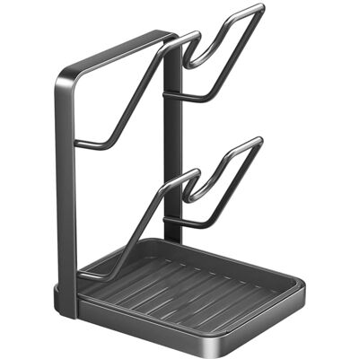 OEM Support Couvercle Casserole Avec Repose-cuillère, Repose Cuillère Cuisine, Rangement Couvercle Casserole, Il Peut Contenir Deux Couvercles De Casseroles - Publicité OEM Support Couvercle Casserole Avec Repose-cuillère, Repose Cuillère Cuisine, Rangement Couvercle Casserole, Il Peut Contenir Deux Couvercles De Casseroles - Publicité