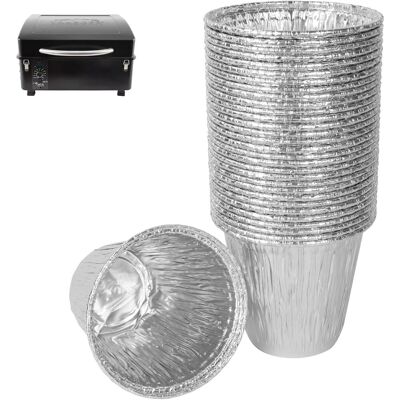 GRASSLIN Lot De 30 Revêtement Bac À Graisse, Aluminium, 10,9x10,2 Cm, Accessoire Gril, Pour Traeger Ranger Ptg Scout - Publicité GRASSLIN Lot De 30 Revêtement Bac À Graisse, Aluminium, 10,9x10,2 Cm, Accessoire Gril, Pour Traeger Ranger Ptg Scout - Publicité