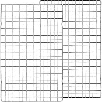 GRASSLIN Lot De 2 Grilles De Refroidissement, Acier Durable, Revêtement Anti-adhésif, Pour Pâtisserie Et Cuisine - Publicité GRASSLIN Lot De 2 Grilles De Refroidissement, Acier Durable, Revêtement Anti-adhésif, Pour Pâtisserie Et Cuisine - Publicité
