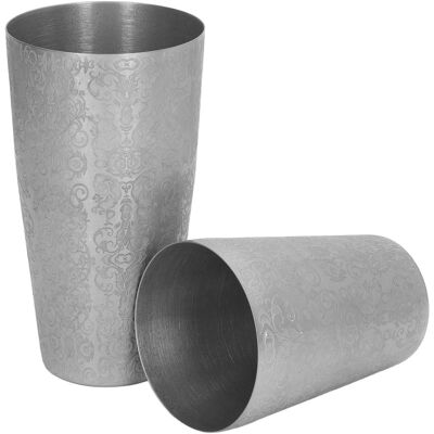 HEAT Shaker À Cocktail Boston Shaker Set, Design Gravé, Acier Inoxydable 304, Pour Barman - Publicité HEAT Shaker À Cocktail Boston Shaker Set, Design Gravé, Acier Inoxydable 304, Pour Barman - Publicité