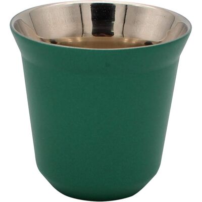 OEM Mug À Café En Acier Inoxydable, Tasse Expresso, Capsule À Double Isolation Thermique Verte - Publicité OEM Mug À Café En Acier Inoxydable, Tasse Expresso, Capsule À Double Isolation Thermique Verte - Publicité