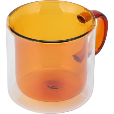 MCKENSA Mug Double Couche De 250 Ml, Résistant À La Chaleur, Cylindrique Et Transparent, Idéal Pour Le Café Au Lait À La Maison (jaune) - Publicité MCKENSA Mug Double Couche De 250 Ml, Résistant À La Chaleur, Cylindrique Et Transparent, Idéal Pour Le Café Au Lait À La Maison (jaune) - Publicité