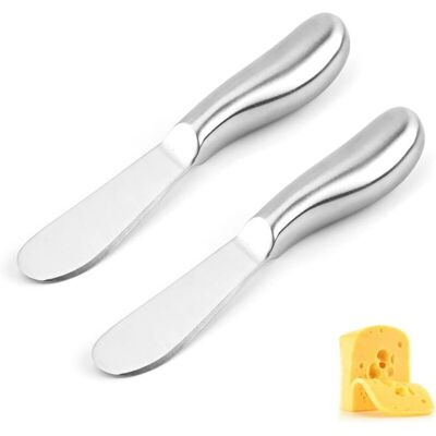 OEM Ensemble De Deux Couteaux À Beurre En Acier Inoxydable Avec Manches Creux Ergonomiques, Idéal Pour Tartiner Le Fromage Et La Confiture, Accessoire Pour Le Petit-déjeuner - Crezuo - Publicité OEM Ensemble De Deux Couteaux À Beurre En Acier Inoxydable Avec Manches Creux Ergonomiques, Idéal Pour Tartiner Le Fromage Et La Confiture, Accessoire Pour Le Petit-déjeuner - Crezuo - Publicité