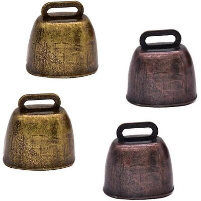 YUDO 4 Cloches En Métal Pour Vache, Cloches En Cuivre, Cloches De Berger, Cloches De Ferme - Publicité YUDO 4 Cloches En Métal Pour Vache, Cloches En Cuivre, Cloches De Berger, Cloches De Ferme - Publicité