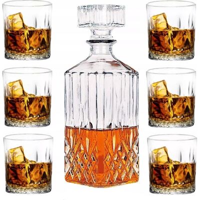 OEM Coffret À Whisky : Carafe De 850 Ml, 6 Verres De 280 Ml, Coffret Cadeau - Publicité OEM Coffret À Whisky : Carafe De 850 Ml, 6 Verres De 280 Ml, Coffret Cadeau - Publicité