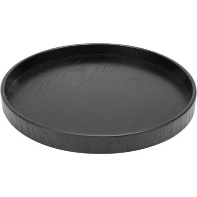 OEM Plateau À Thé Rond En Bois Noir, 24 Cm, Pour Salon De Thé Ou Café. Publicité OEM Plateau À Thé Rond En Bois Noir, 24 Cm, Pour Salon De Thé Ou Café. Publicité