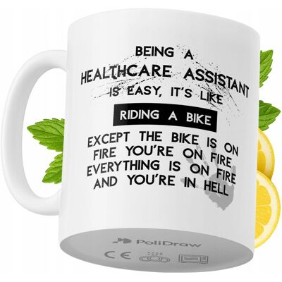 OEM Mug Humoristique Pour Aide-soignant(e) - Mug À Café/thé Avec Texte Humoristique - Idéal Pour Les Anniversaires, Les Fêtes Et Les Occasions Spéciales - Mug Premium Pour La Maison, Le Bureau Et Le Trava - Publicité OEM Mug Humoristique Pour Aide-soignant(e) - Mug À Café/thé Avec Texte Humoristique - Idéal Pour Les Anniversaires, Les Fêtes Et Les Occasions Spéciales - Mug Premium Pour La Maison, Le Bureau Et Le Trava - Publicité