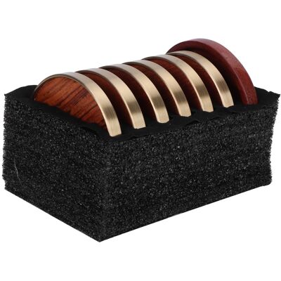 MCKENSA Dessous De Tasse En Bois Avec Plateau Isolant Et Plateau De Base, Accessoires Pour La Cérémonie Du Thé, Bois De Rose - Publicité MCKENSA Dessous De Tasse En Bois Avec Plateau Isolant Et Plateau De Base, Accessoires Pour La Cérémonie Du Thé, Bois De Rose - Publicité