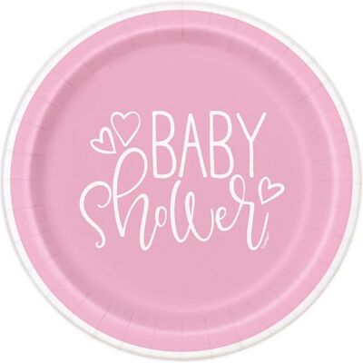 OEM 8 Assiettes En Carton, Roses Et Blanches, Baby Shower, 23 Cm, Décoration Table Féminine - Publicité OEM 8 Assiettes En Carton, Roses Et Blanches, Baby Shower, 23 Cm, Décoration Table Féminine - Publicité