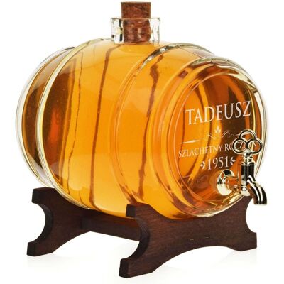 OEM Fût En Verre, Tonneau, Carafe 2l Avec Robinet, Gravure Offerte - Publicité OEM Fût En Verre, Tonneau, Carafe 2l Avec Robinet, Gravure Offerte - Publicité