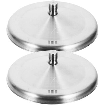 LISATR Lot De 2 Couvercles De Tasse En Acier Inoxydable Durable De 10 Cm, Couvercles De Tasse En Silicone Anti-poussière (argenté)-10.00x10.00x3.20cm-silver - Publicité LISATR Lot De 2 Couvercles De Tasse En Acier Inoxydable Durable De 10 Cm, Couvercles De Tasse En Silicone Anti-poussière (argenté)-10.00x10.00x3.20cm-silver - Publicité