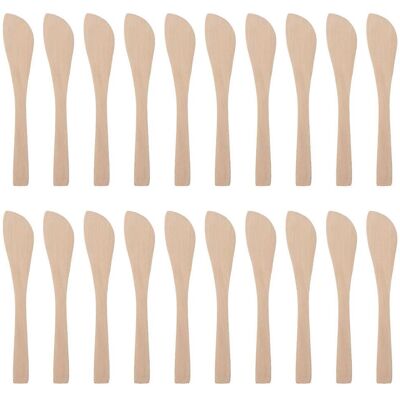 LISATR 20 Cuillères En Bois Pour Farcir Les Raviolis, Étaler Le Beurre De Cacahuète, Essuyer Les Masques, Ustensiles De Cuisine-16.50x2.70x0.30cm - Publicité LISATR 20 Cuillères En Bois Pour Farcir Les Raviolis, Étaler Le Beurre De Cacahuète, Essuyer Les Masques, Ustensiles De Cuisine-16.50x2.70x0.30cm - Publicité
