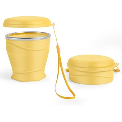 OEM Mug De Voyage Pliable En Silicone Avec Couvercle Anti-poussière, 260 Ml, Sans Bpa, Portable Et Réutilisable Pour Le Camping, Les Pique-niques, Les Voyages Et Le Bureau (jaune) - Publicité OEM Mug De Voyage Pliable En Silicone Avec Couvercle Anti-poussière, 260 Ml, Sans Bpa, Portable Et Réutilisable Pour Le Camping, Les Pique-niques, Les Voyages Et Le Bureau (jaune) - Publicité