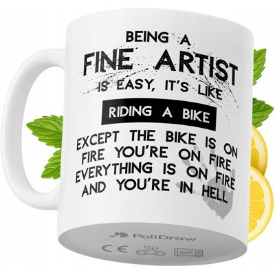 OEM Mug Humoristique Pour Artiste, Avec Un Texte Amusant Et Un Design Graphique Original. Idéal Pour Les Anniversaires, Les Fêtes Et Les Occasions Spéciales. Mug Premium Pour La Maison, Le Bureau Et Le Tr - Publicité OEM Mug Humoristique Pour Artiste, Avec Un Texte Amusant Et Un Design Graphique Original. Idéal Pour Les Anniversaires, Les Fêtes Et Les Occasions Spéciales. Mug Premium Pour La Maison, Le Bureau Et Le Tr - Publicité