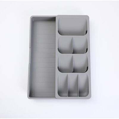 OEM Range-couverts Extensible En Plastique Grand Format Compact Gris, Ensoleillé - Publicité OEM Range-couverts Extensible En Plastique Grand Format Compact Gris, Ensoleillé - Publicité