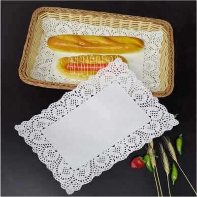SCORPIO Décoration De Noël 150 Pcs / Paquet Rectangulaire Papier Dentelle Napperon Mariage Blanc Dessous De Verre De Noël Cuisson Set De Table (color : 37x26cm) Cadeau De Noël - Publicité SCORPIO Décoration De Noël 150 Pcs / Paquet Rectangulaire Papier Dentelle Napperon Mariage Blanc Dessous De Verre De Noël Cuisson Set De Table (color : 37x26cm) Cadeau De Noël - Publicité