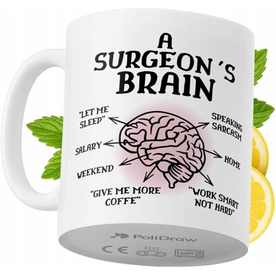 OEM Mug Humoristique Pour Chirurgien, Avec Texte Amusant Et Design Graphique. Idéal Pour Les Anniversaires, Les Fêtes Et Les Occasions Spéciales. Mug Premium Pour La Maison, Le Bureau Et Le Travail. Blanc - Publicité OEM Mug Humoristique Pour Chirurgien, Avec Texte Amusant Et Design Graphique. Idéal Pour Les Anniversaires, Les Fêtes Et Les Occasions Spéciales. Mug Premium Pour La Maison, Le Bureau Et Le Travail. Blanc - Publicité