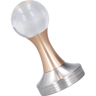 MCKENSA Presse À Café À Marteau En Acier Inoxydable Avec Boule De Cristal Or Rose, 58 Mm - Publicité MCKENSA Presse À Café À Marteau En Acier Inoxydable Avec Boule De Cristal Or Rose, 58 Mm - Publicité