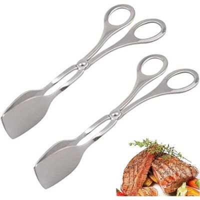 OEM 2 Pinces De Cuisine, Acier Inoxydable 304, Confortables Et Faciles À Nettoyer, Multi-usages Pour Cuisine Et Buffet - Publicité OEM 2 Pinces De Cuisine, Acier Inoxydable 304, Confortables Et Faciles À Nettoyer, Multi-usages Pour Cuisine Et Buffet - Publicité