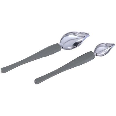 LISATR Lot De 2 Cuillères À Sauce Pratiques Pour La Cuisine, Avec Crayon Et Support Pour La Peinture.-20.00x3.80x1.70cm-silver - Publicité LISATR Lot De 2 Cuillères À Sauce Pratiques Pour La Cuisine, Avec Crayon Et Support Pour La Peinture.-20.00x3.80x1.70cm-silver - Publicité