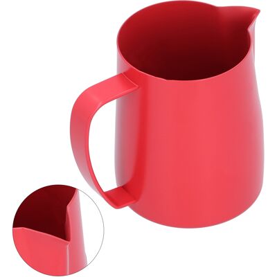 MCKENSA Pichet À Café Latte Art 600 Ml, Accessoire De Préparation Du Café, Rouge - Publicité MCKENSA Pichet À Café Latte Art 600 Ml, Accessoire De Préparation Du Café, Rouge - Publicité