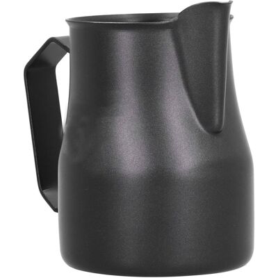 MCKENSA Pichet À Lait En Acier Inoxydable 304 Poli, Poignée Ouverte, Long Bec, Pour La Maison Et Le Bureau, Argent Et Noir, 500 Ml - Publicité MCKENSA Pichet À Lait En Acier Inoxydable 304 Poli, Poignée Ouverte, Long Bec, Pour La Maison Et Le Bureau, Argent Et Noir, 500 Ml - Publicité
