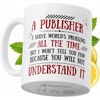 OEM Mug Humoristique Pour Éditeur, Avec Texte Amusant Et Design Graphique, Idéal Pour Les Anniversaires, Les Fêtes Et Les Occasions Spéciales. Mug Premium Pour La Maison, Le Bureau Et Le Travail. Blanc, 3 - Publicité OEM Mug Humoristique Pour Éditeur, Avec Texte Amusant Et Design Graphique, Idéal Pour Les Anniversaires, Les Fêtes Et Les Occasions Spéciales. Mug Premium Pour La Maison, Le Bureau Et Le Travail. Blanc, 3 - Publicité