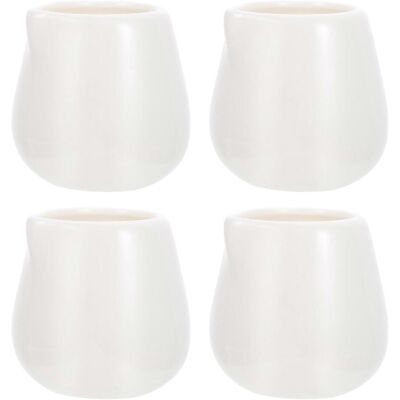 LISATR Lot De 4 Tasses À Sauce, Tasses À Eau, Pichets À Café Multifonctions Sans Poignée (m, Blanc)-5x4.5x5.5cm-white - Publicité LISATR Lot De 4 Tasses À Sauce, Tasses À Eau, Pichets À Café Multifonctions Sans Poignée (m, Blanc)-5x4.5x5.5cm-white - Publicité