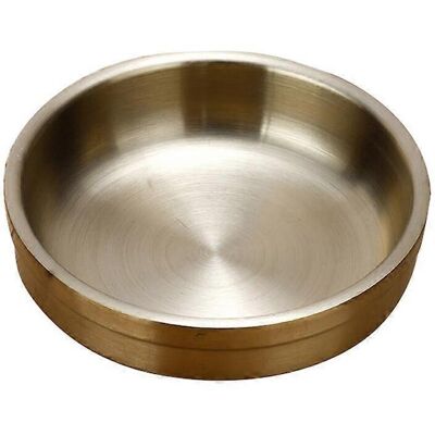 LISATR Assiettes À Sauce Rondes En Acier Inoxydable 304, Bols À Trempette, Soucoupes, Assiettes À Apéritif (dorées, 9 Cm)-golden - Publicité LISATR Assiettes À Sauce Rondes En Acier Inoxydable 304, Bols À Trempette, Soucoupes, Assiettes À Apéritif (dorées, 9 Cm)-golden - Publicité