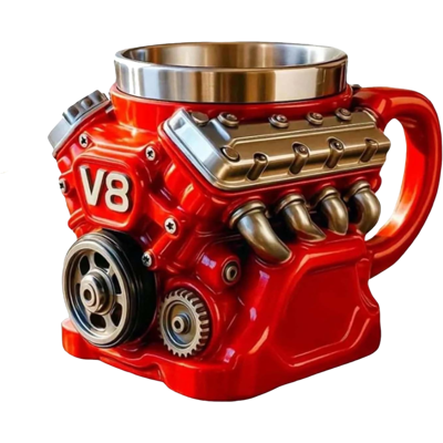 OEM Tasse À Café Rouge V8, Tasse À Café Rétro, Cadeau Pour Les Amateurs De Café. Publicité OEM Tasse À Café Rouge V8, Tasse À Café Rétro, Cadeau Pour Les Amateurs De Café. Publicité