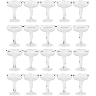 YUDO Lot De 20 Verres À Champagne Transparents En Plastique, Parfaits Pour Les Fêtes. Publicité YUDO Lot De 20 Verres À Champagne Transparents En Plastique, Parfaits Pour Les Fêtes. Publicité